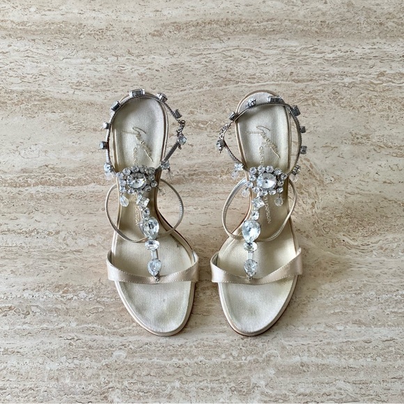 Vintage Giuseppe Zanotti Jewel Strap Sandal Heels - Picture 1 of 8